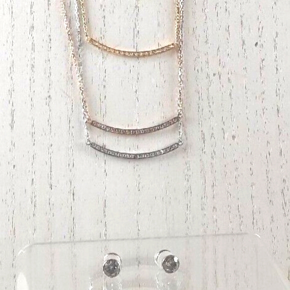 B.Tiff NY Hypoallergenic Mini "Smile" Adjust Necklaces in 3 colors Moissanite - Picture 8 of 10